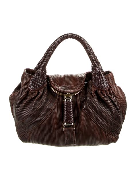 fendi leather hobo